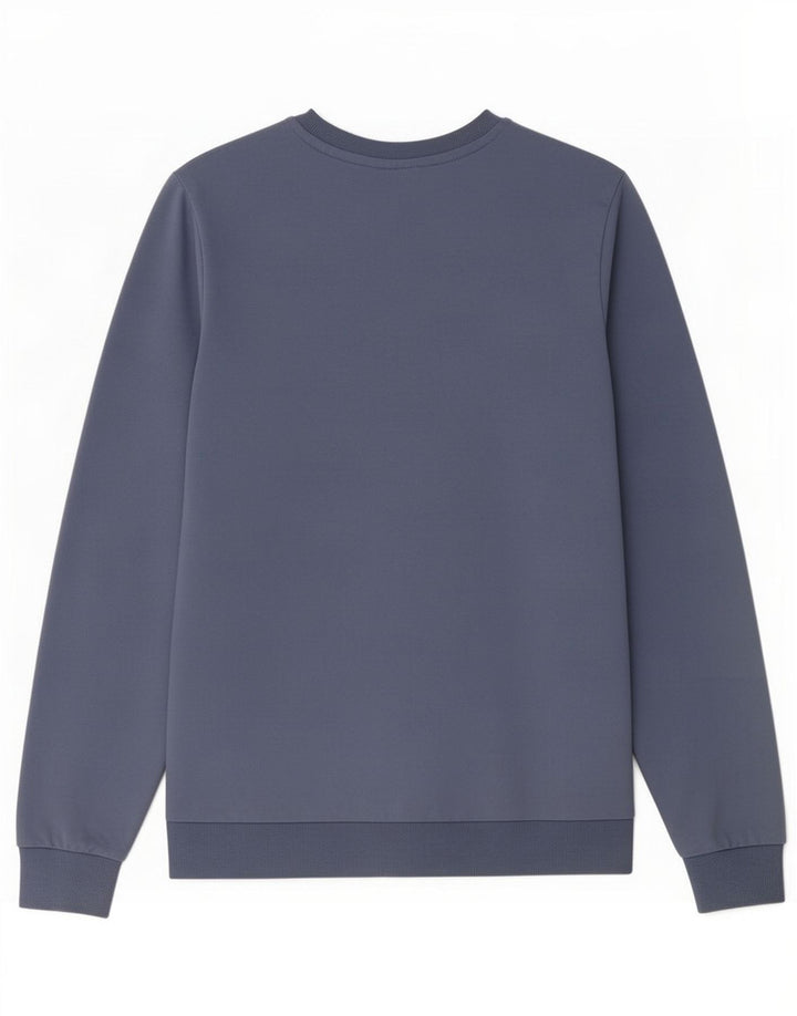 Felpa grafica da uomo Kappa Maglione grande in cotone blu