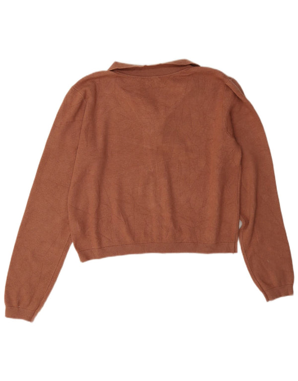 Maglione cardigan corto per ragazze Marks & Spencer 14-15 anni in viscosa marrone