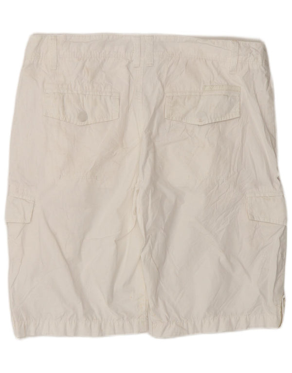 Pantaloncini cargo da uomo Calvin Klein W32 cotone bianco medio