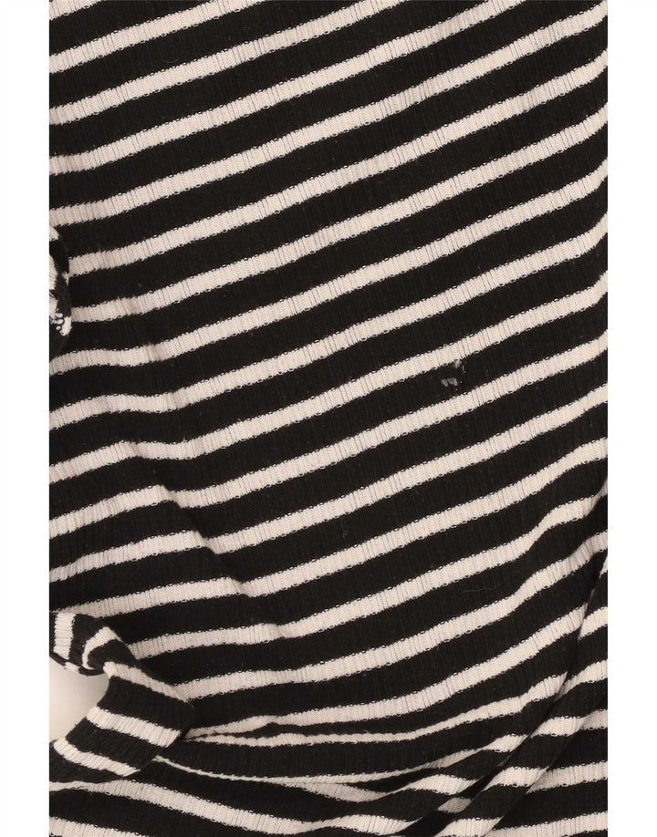 Top Zara da donna a maniche lunghe UK 12 medio a righe nere