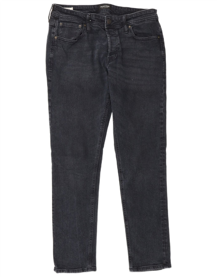 JACK & JONES Jeans slim da uomo W34 L32 cotone blu navy