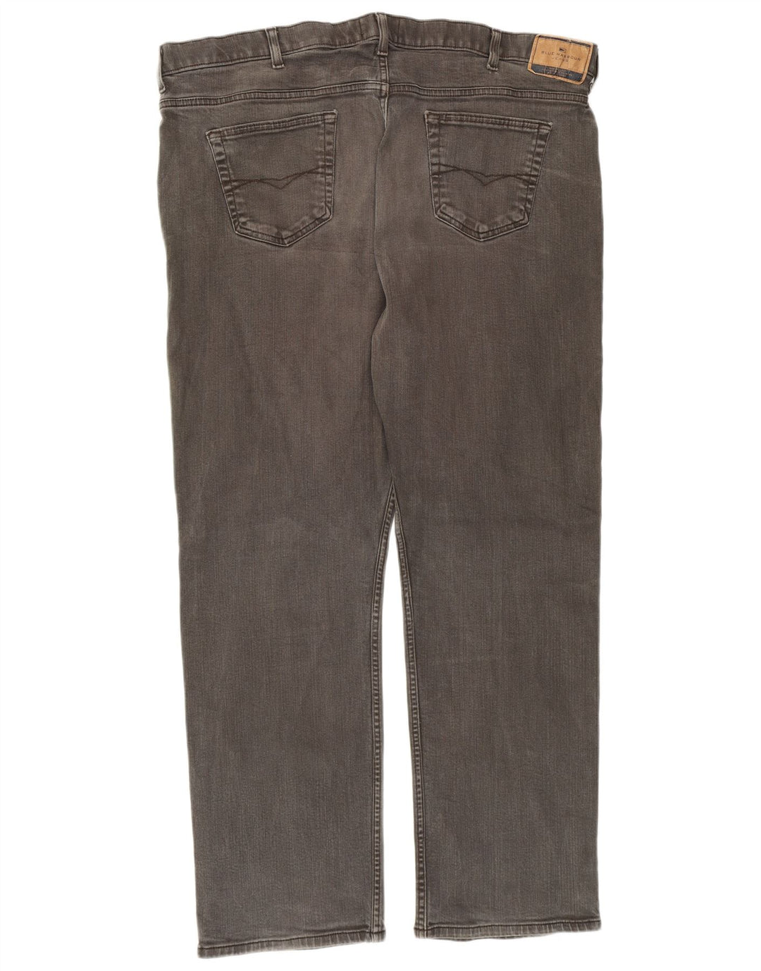 Jeans dritti da uomo Marks & Spencer vestibilità comoda W44 L31 cotone grigio