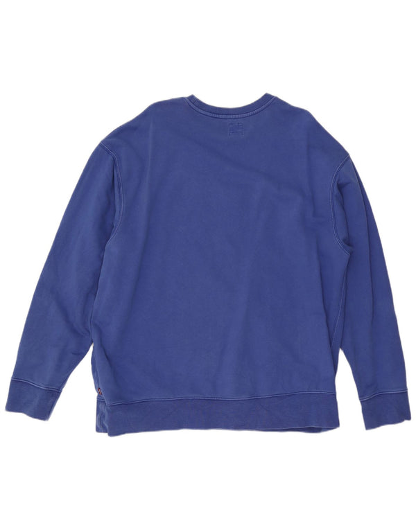 Levi's Uomo Felpa con vestibilità grafica rilassata Maglione XL Cotone blu