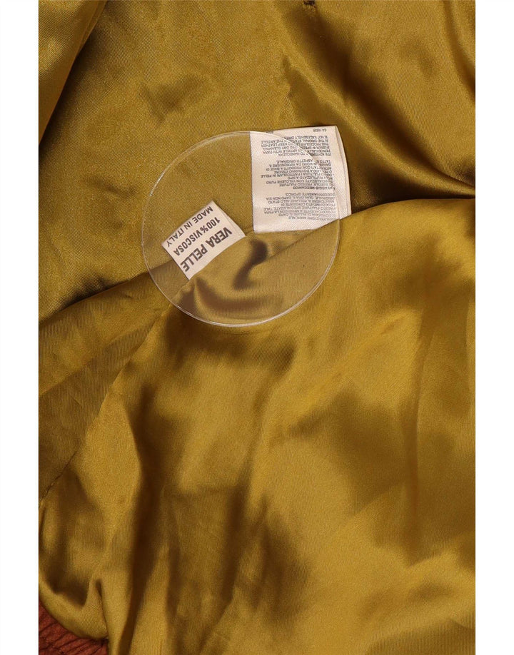 Giacca in pelle vintage da uomo IT 52 XL Marrone