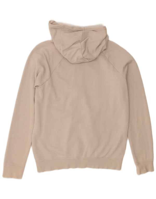 Felpa con cappuccio e zip Nike da uomo piccola in cotone beige