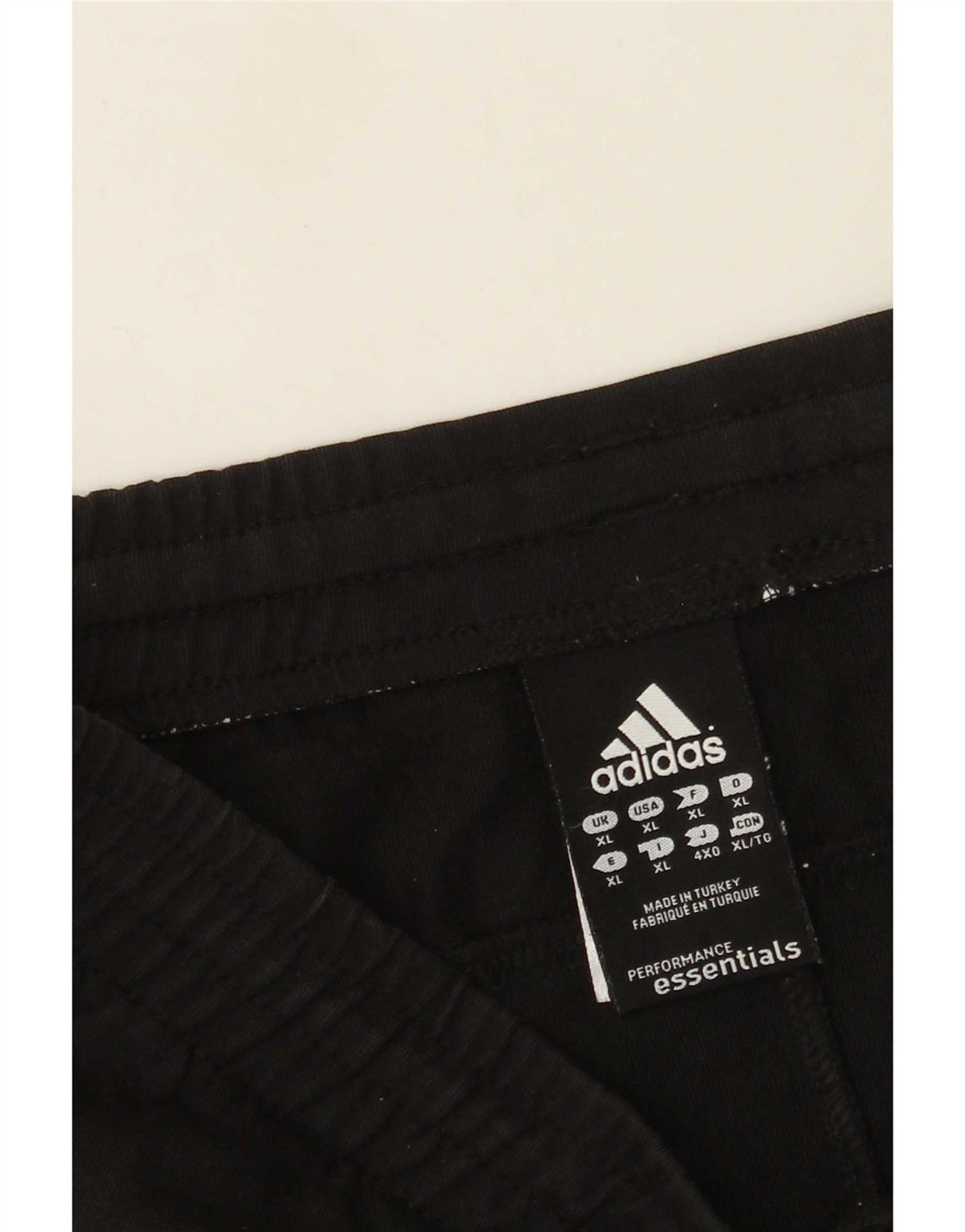 Pantaloncini sportivi da uomo Adidas XL in cotone nero