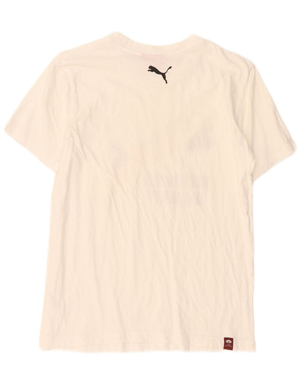 T-shirt grafica da uomo Puma Small bianca