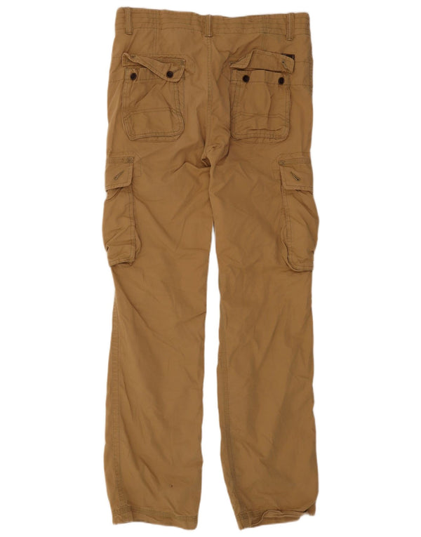 Pantaloni cargo dritti da uomo Timberland W33 L34 cotone marrone