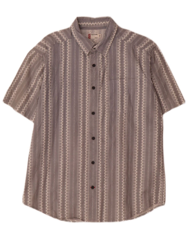 Camicia a maniche corte da uomo Levi's a righe blu medio