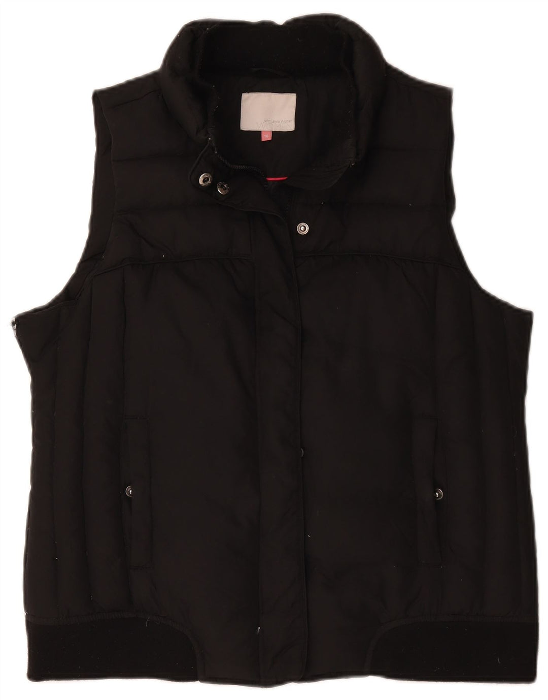 Gilet imbottito da donna John Lewis UK 16 grande poliestere nero