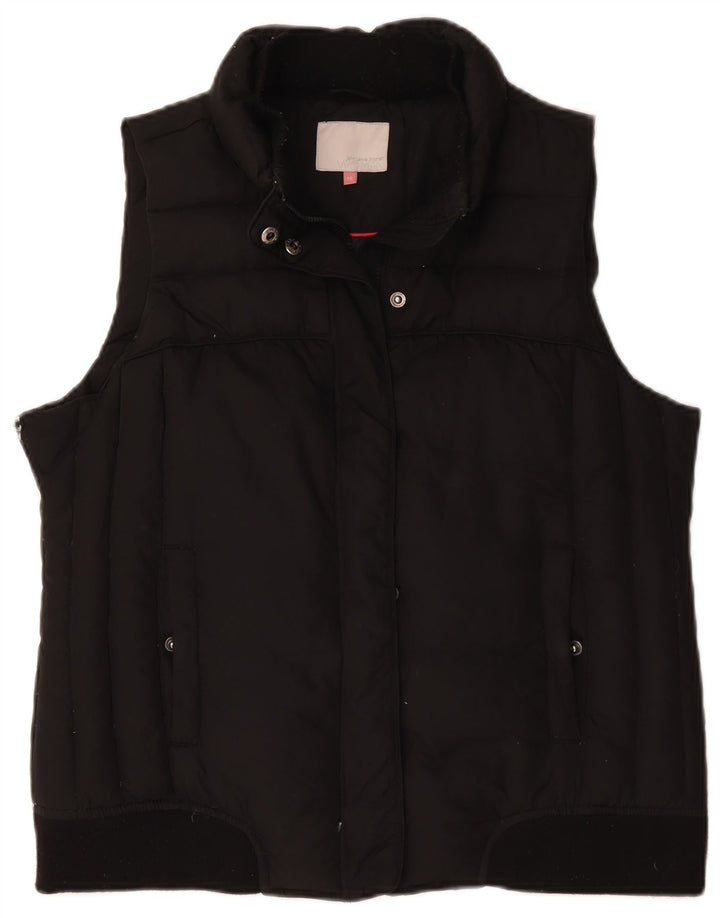 Gilet imbottito da donna John Lewis UK 16 grande poliestere nero