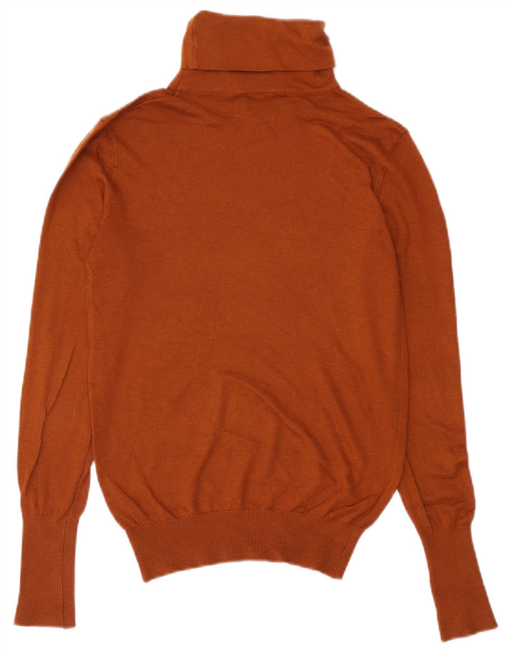Maglione maglione collo alto da donna Zara UK 12 Marrone medio