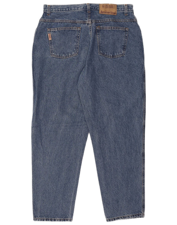 Jeans affusolati a vita alta da donna Gitano US 16 2XL W34 L29 Cotone blu