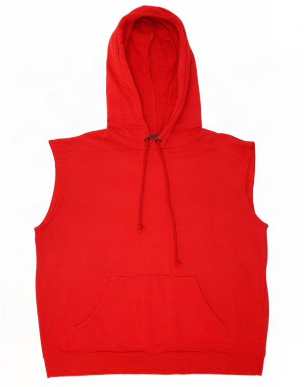 Maglione con cappuccio e vestibilità ampia senza maniche Zara da uomo piccolo rosso