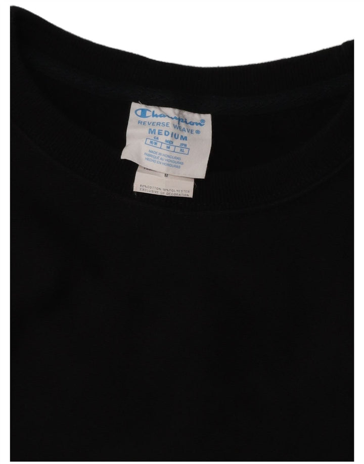 Felpa da donna CHAMPION Maglione UK 14 Cotone nero medio
