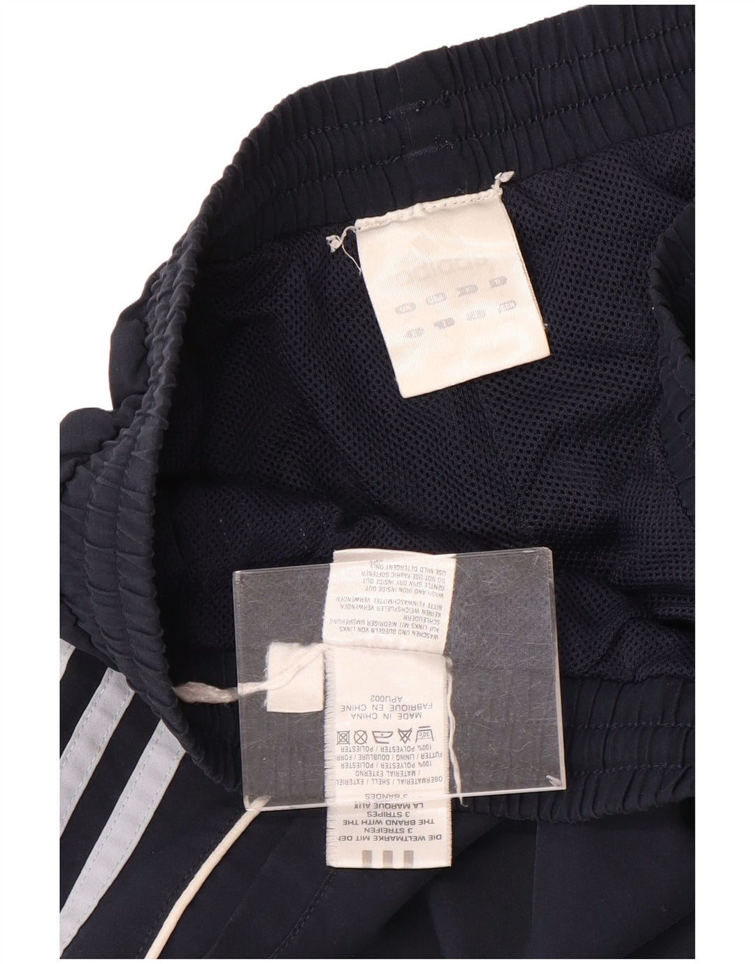 Pantaloncini sportivi da uomo Adidas Large blu navy in poliestere