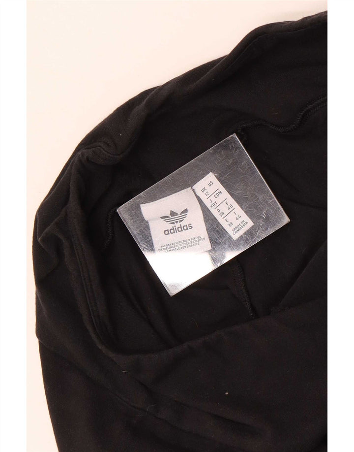 Leggings grafici da donna Adidas UK 12 medio nero
