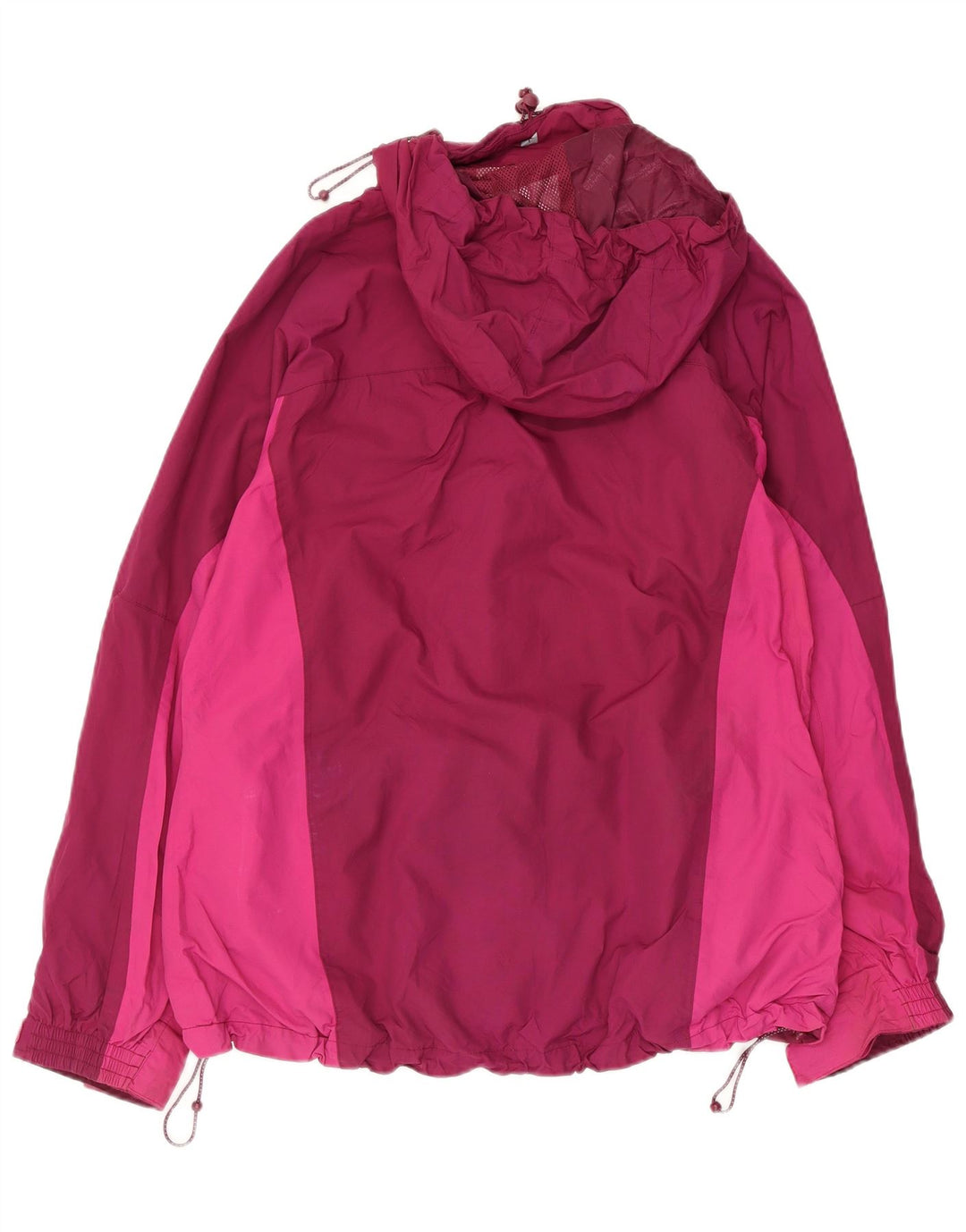 Giacca antipioggia con cappuccio da donna Mountain Warehouse UK 14 Large Pink Colourblock
