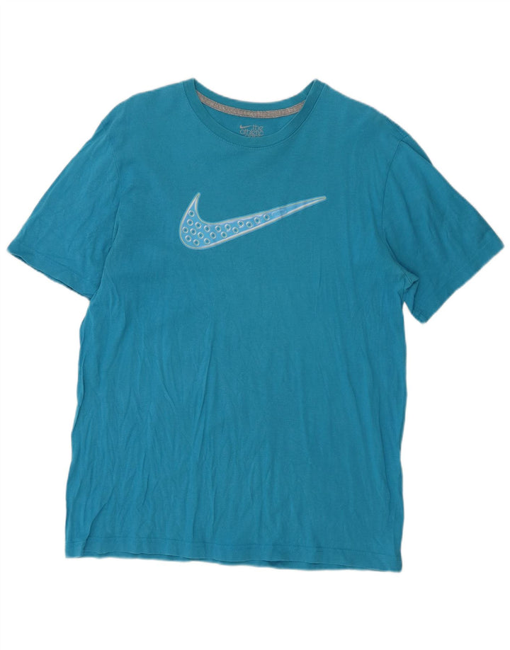 NIKE T-shirt grafica da uomo con vestibilità regolare, taglia grande, blu