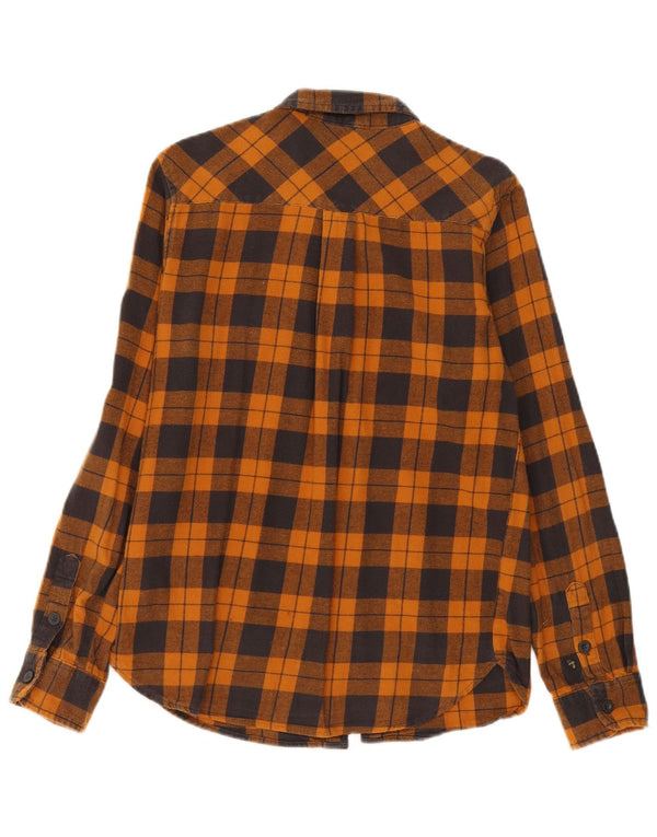 Camicia da uomo in flanella di Mountain Warehouse, cotone a quadri arancione medio