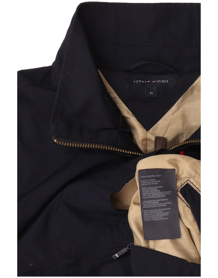 Giubbotto bomber corto da donna Tommy Hilfiger UK 12 medio blu navy poliestere