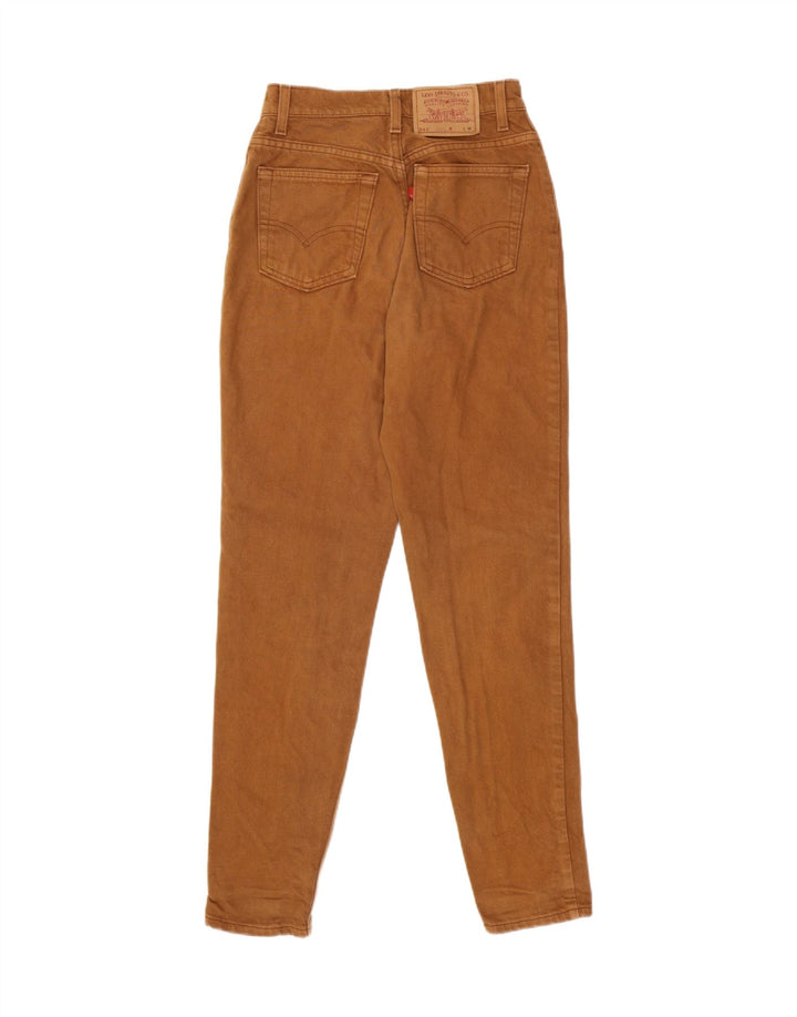 LEVI'S Jeans 512 slim affusolati da donna medi W28 L30 cotone marrone