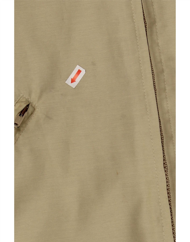 FJALL RAVEN Womens Hooded Bomber Jacket EU 40 Medium Beige Cotton Vintage Fjall Raven and Second-Hand Fjall Raven from Messina Hembry 