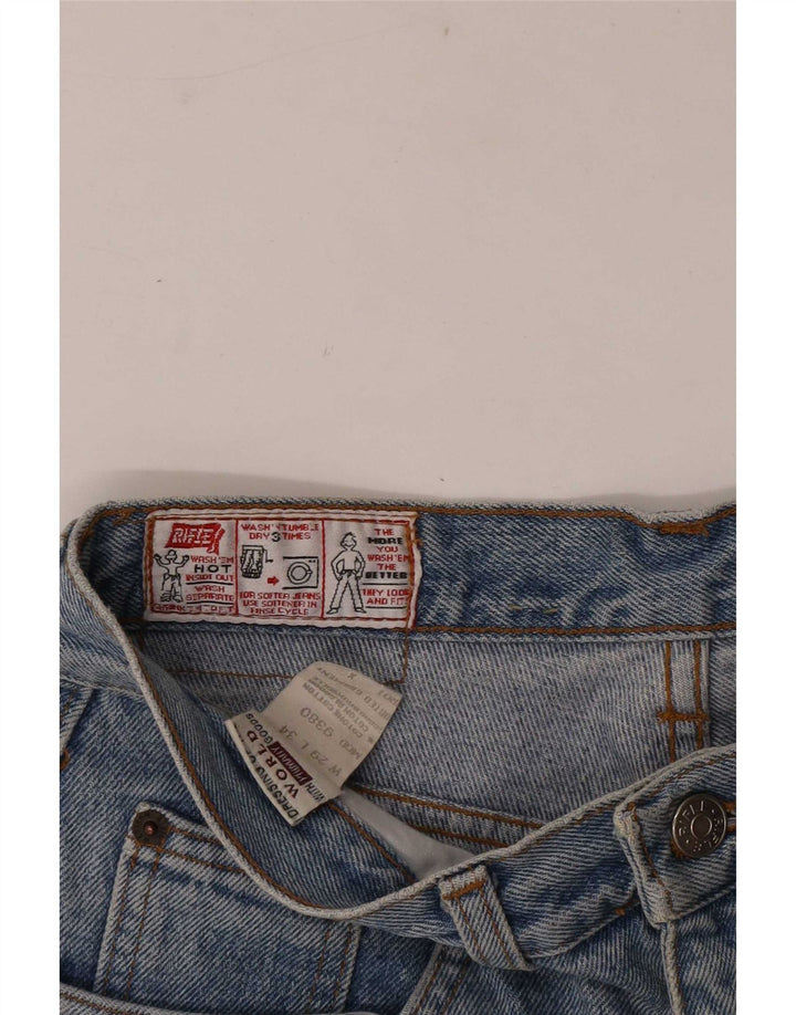 Pantaloncini di jeans da uomo Rifle piccoli W29 in cotone blu