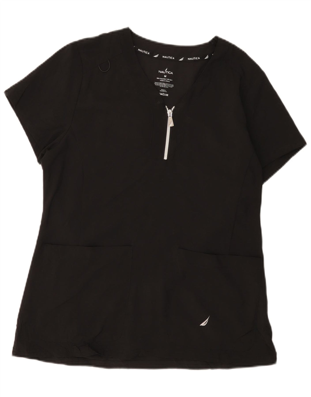 Top camicetta da donna NAUTICA UK 14 poliestere nero medio