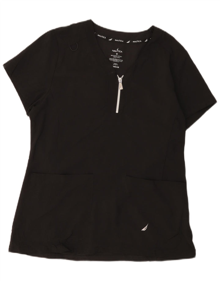 Top camicetta da donna NAUTICA UK 14 poliestere nero medio