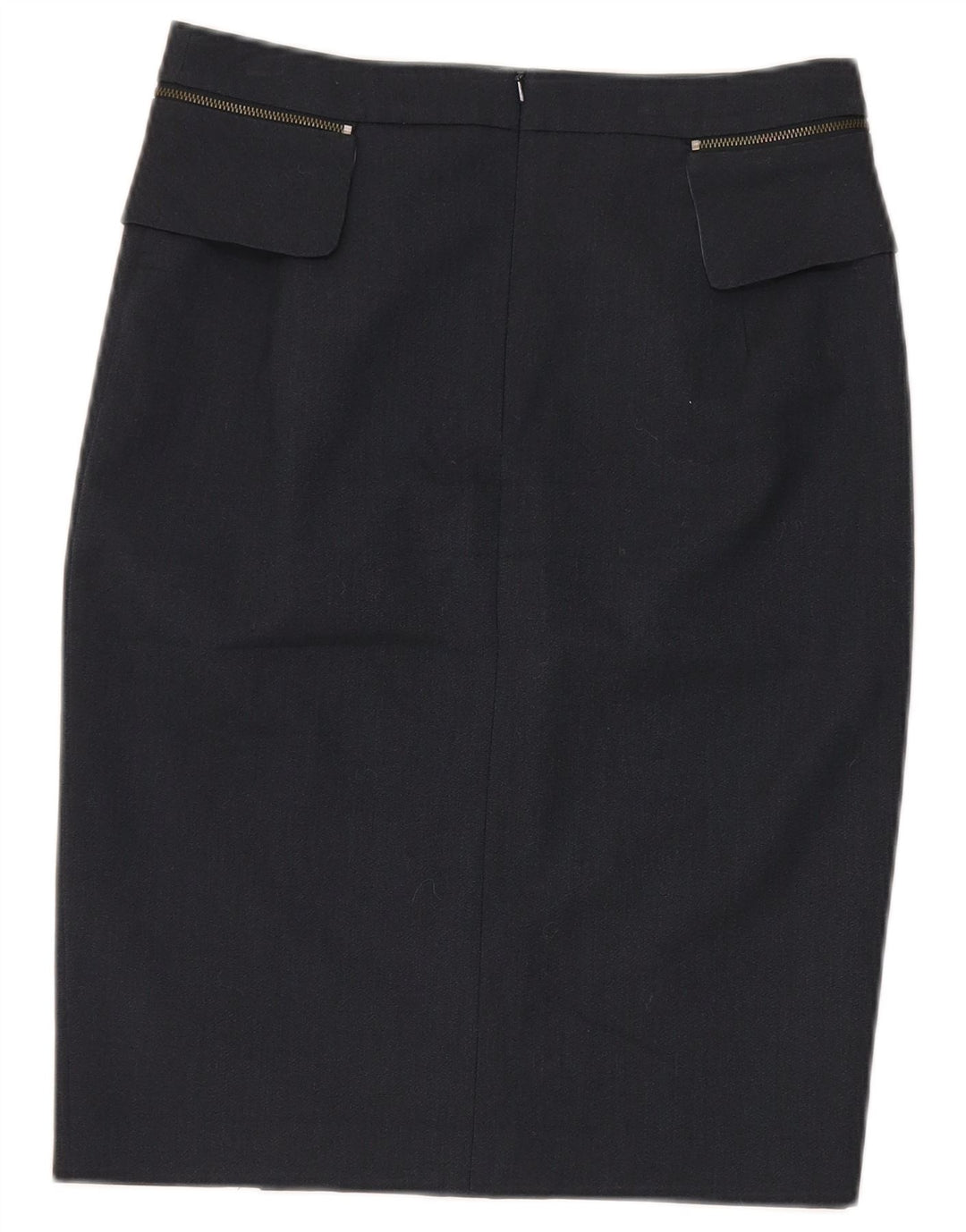 Gonna a tubino da donna Oasis UK 10 piccola W28 poliestere blu navy