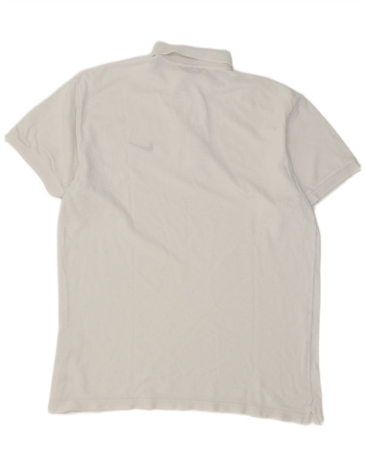 Polo Nike da uomo in cotone bianco medio