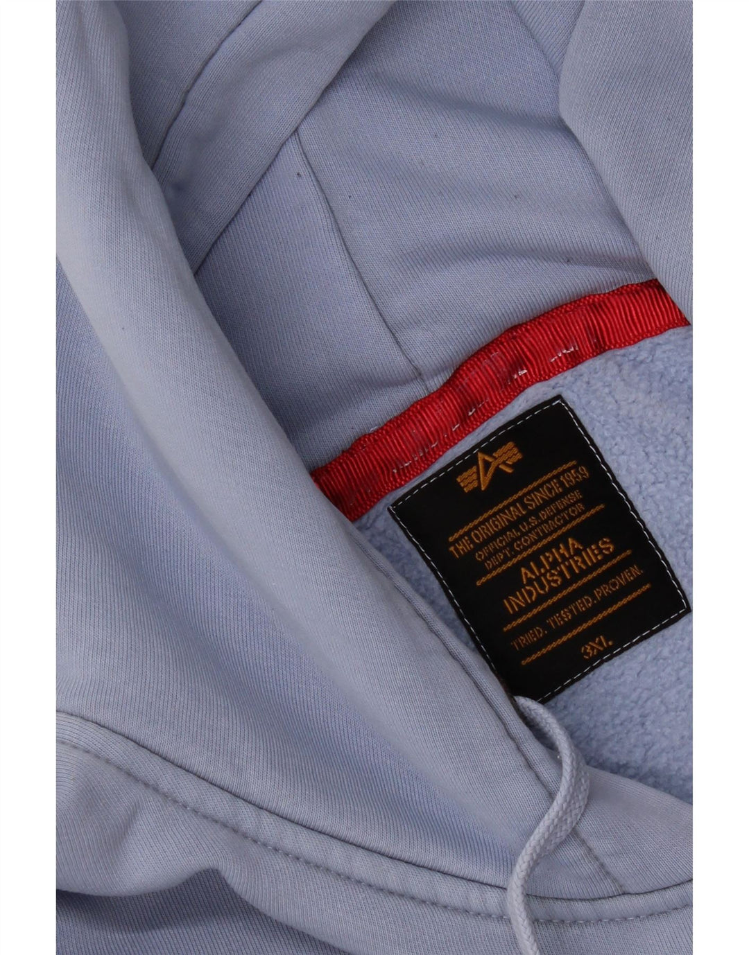 Felpa con cappuccio da uomo Alpha Industries 3XL blu