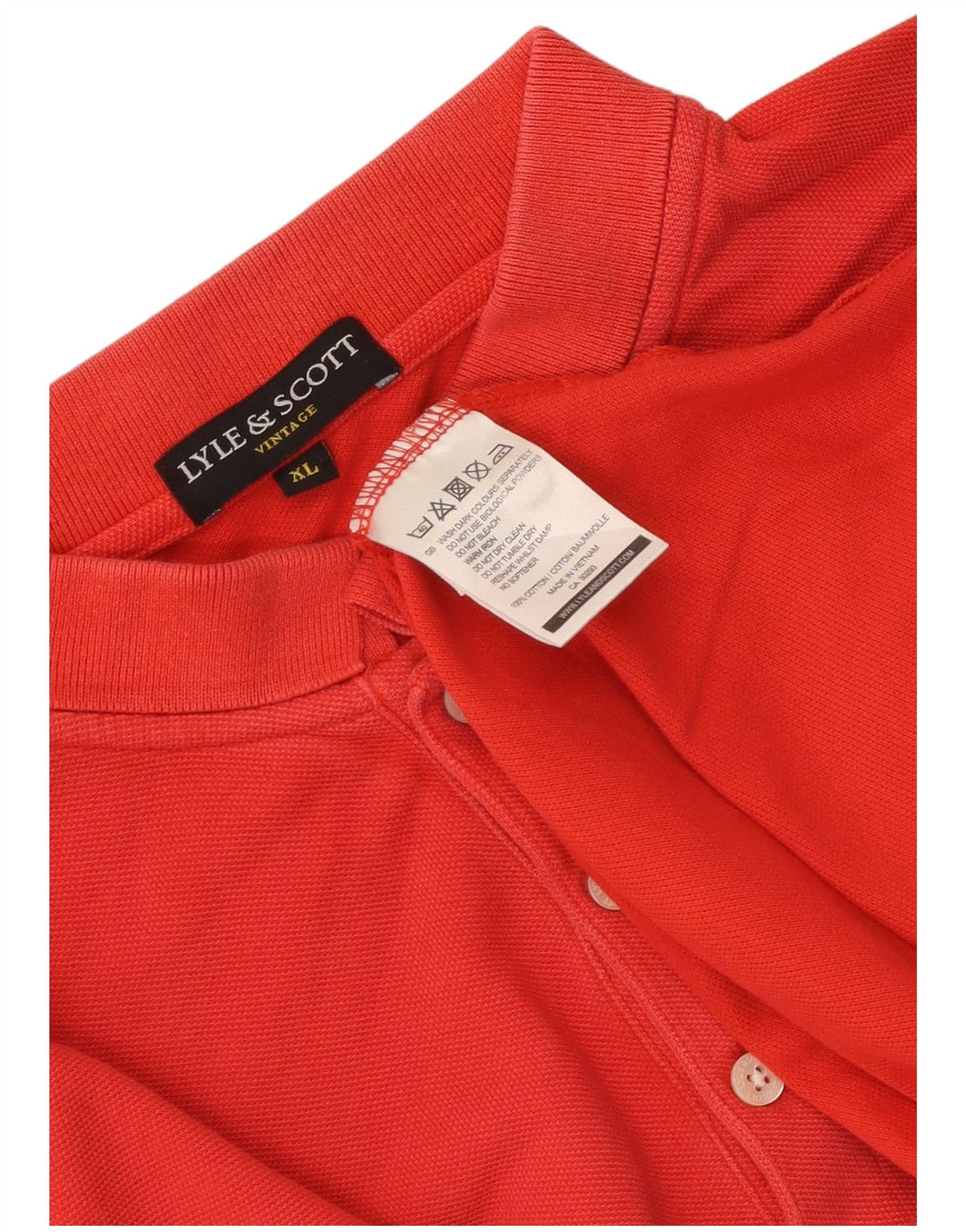 Polo da uomo Lyle & Scott XL in cotone rosso