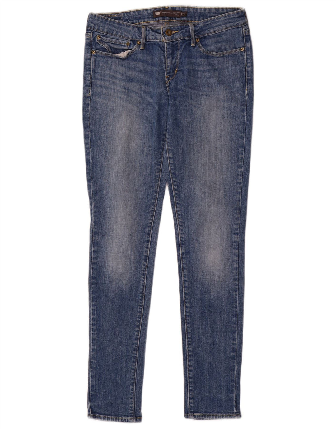 Jeans skinny Levi's da donna con curva leggera US 6 medio W28 L30 blu