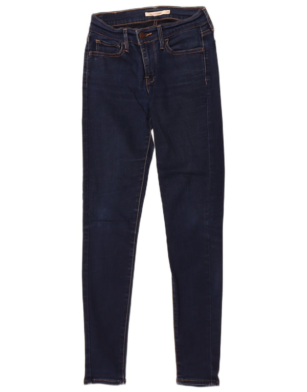 Jeans Levi's da donna 710 super skinny W25 L28 cotone blu navy