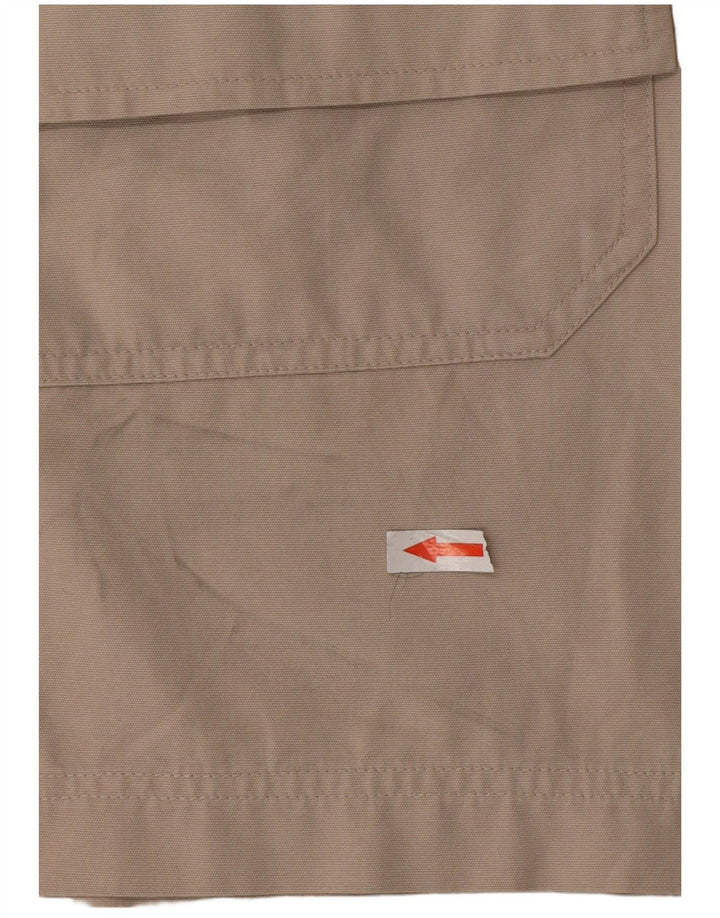 Pantaloncini cargo vintage da uomo medi W32 in cotone beige