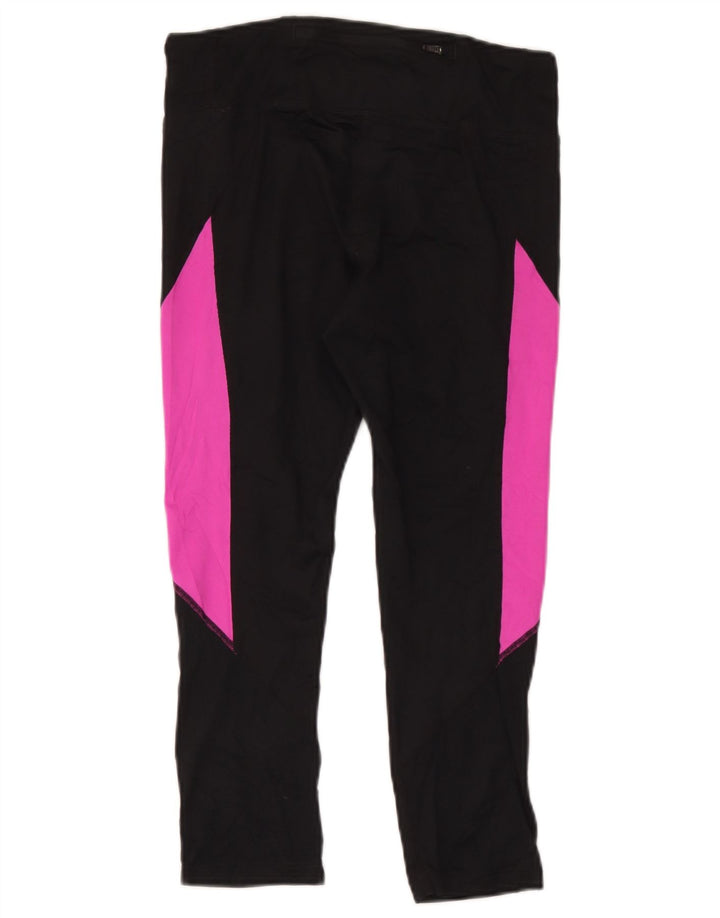 Leggings Nike Dri Fit da donna UK 12 Medium Black Colourblock in poliestere
