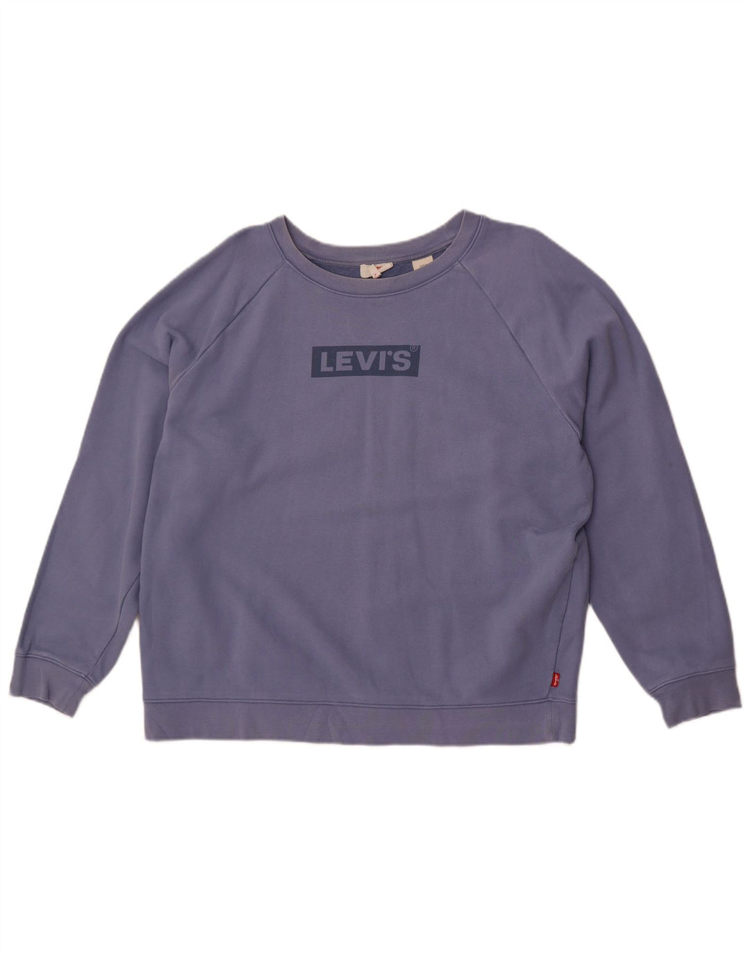 Levi's Donna Felpa con grafica corta oversize da donna UK 16 Large Blu