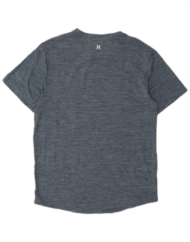 T-shirt grafica da uomo Hurley Top in poliestere mélange medio blu navy
