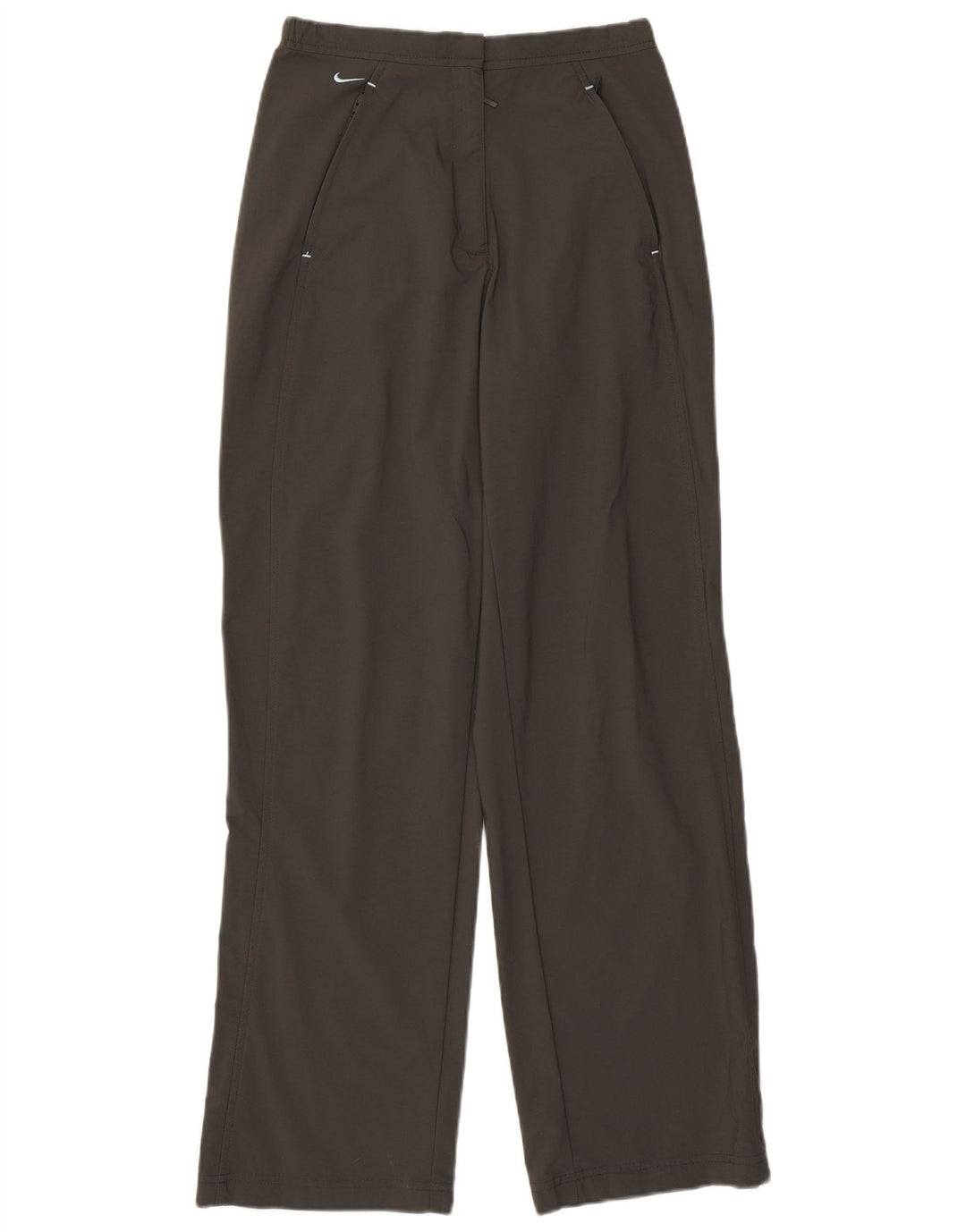 Pantaloni dritti Nike da donna UK 8/10 Small W26 L29 poliestere grigio