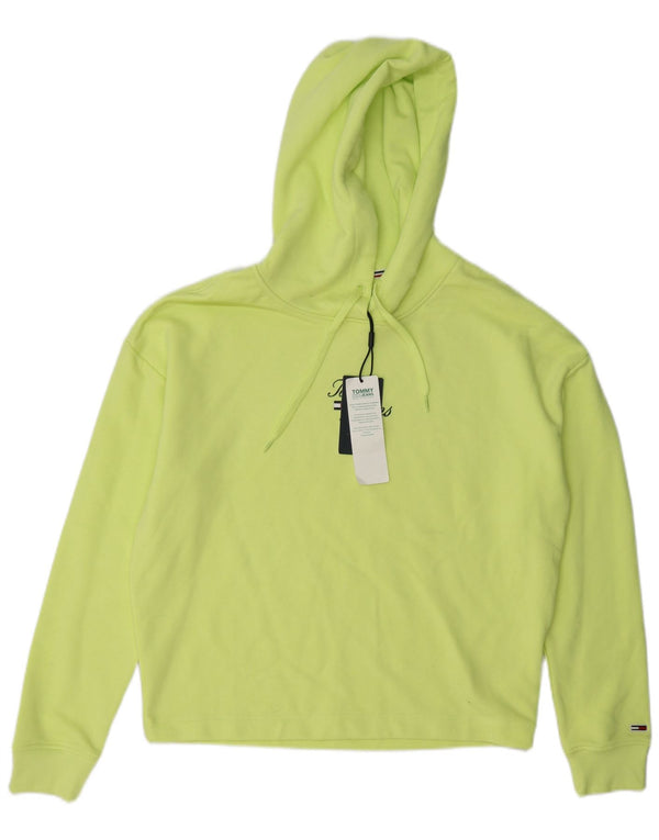 Maglione con cappuccio da donna Tommy Hilfiger UK 14 Cotone verde medio