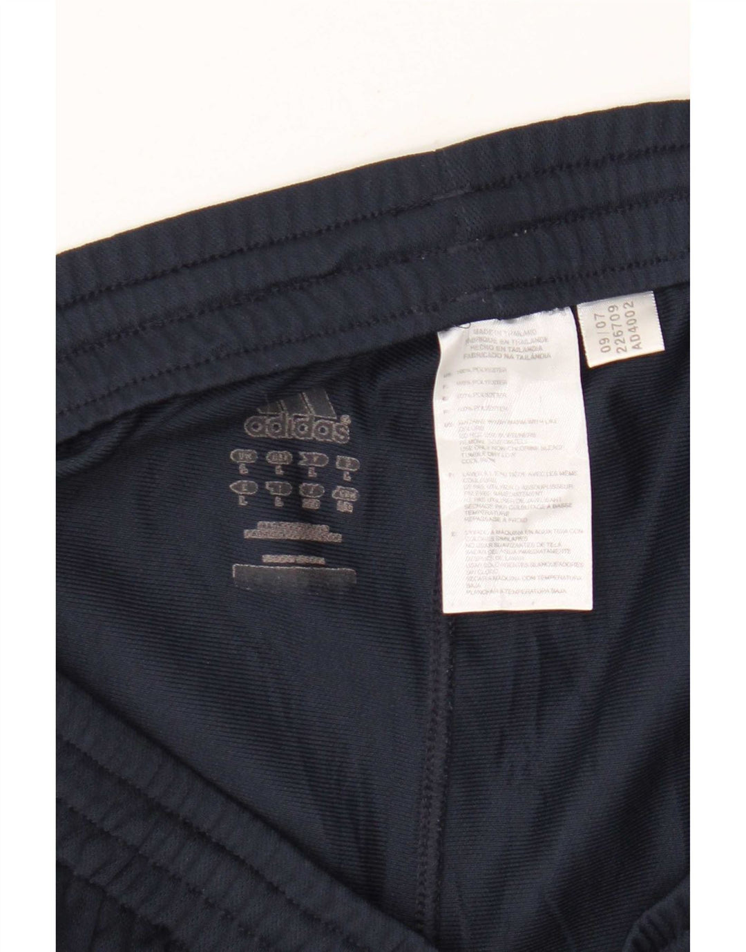 Pantaloncini sportivi Adidas Climalite da uomo di grandi dimensioni in poliestere blu navy