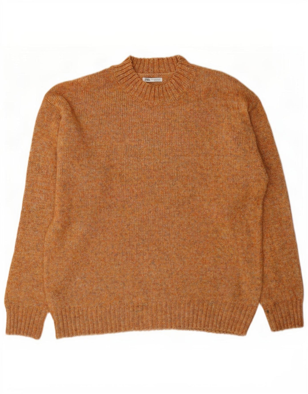 Maglione maglione girocollo da uomo Zara XL marrone screziato