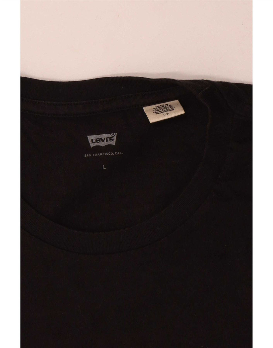 T-shirt grafica da uomo Levi's Top grande in cotone nero