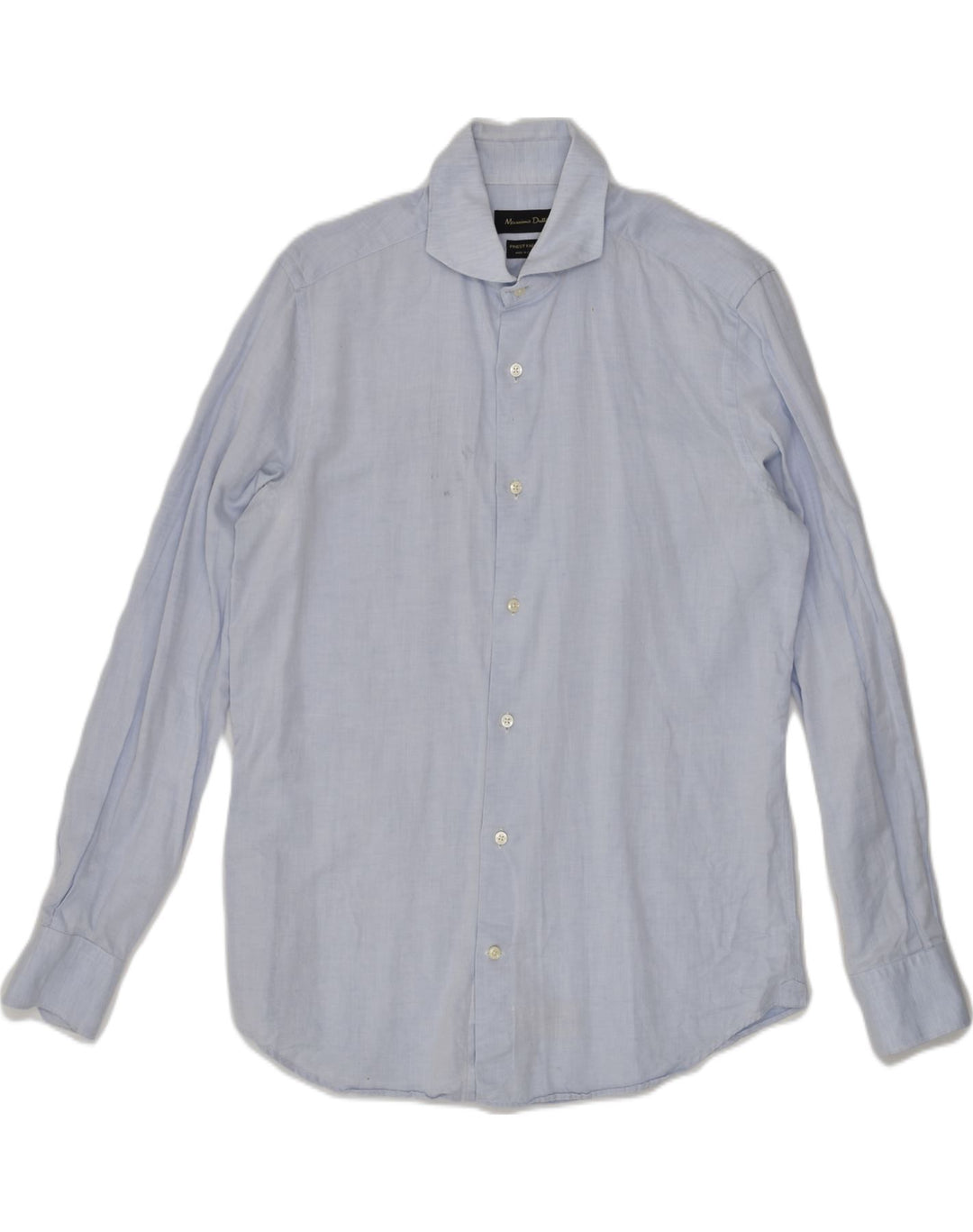 MASSIMO DUTTI Mens Shirt EU 40 Medium Blue Cotton | Vintage Massimo Dutti | Thrift | Second-Hand Massimo Dutti | Used Clothing | Messina Hembry 