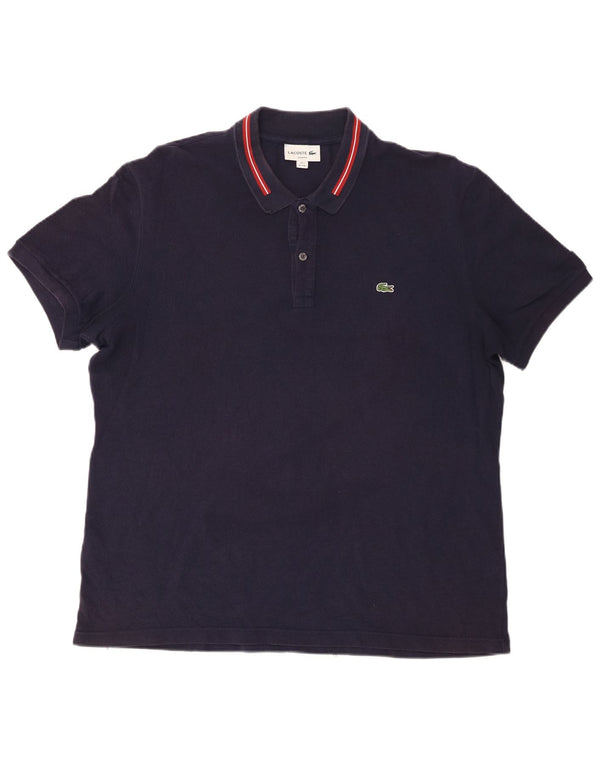 Polo da uomo Lacoste taglia 7 2XL cotone blu navy