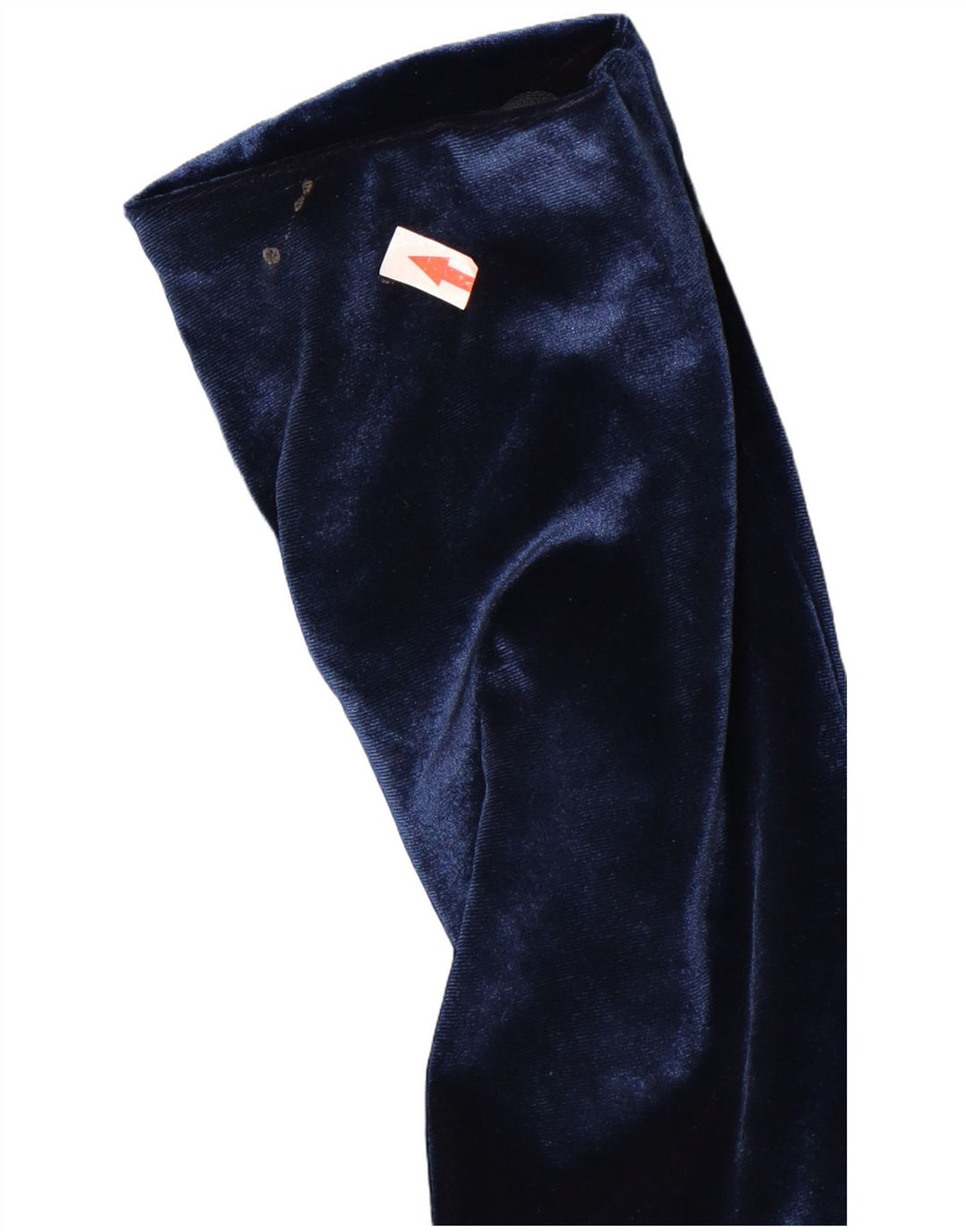 Giacca blazer in velluto a 5 bottoni vintage da donna UK 12 medio blu navy