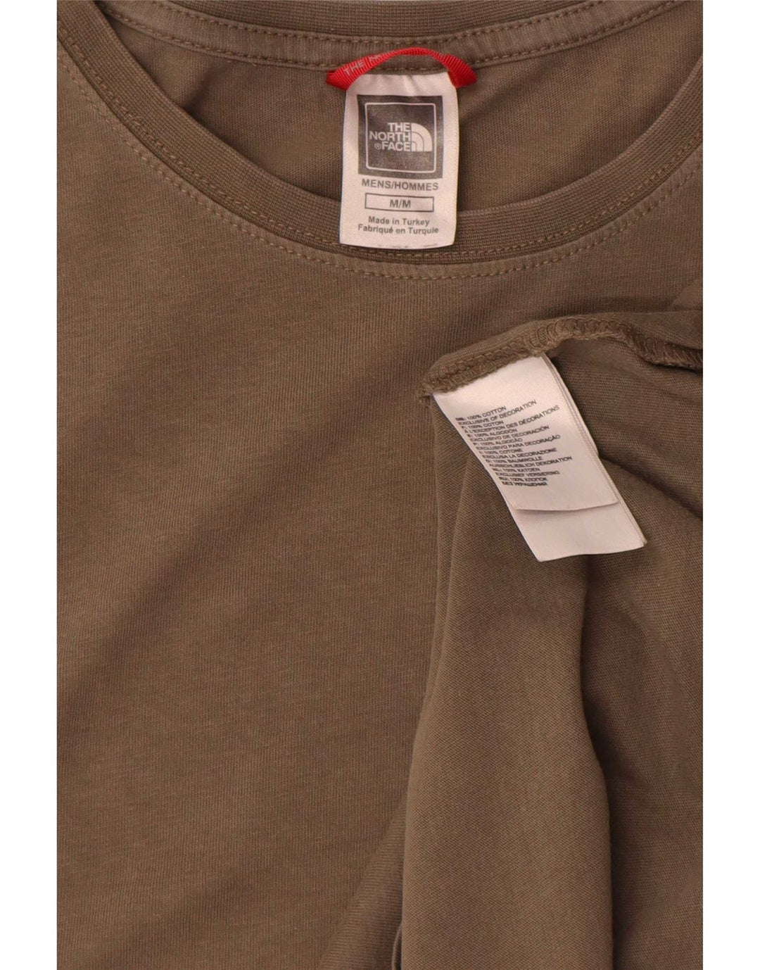T-shirt grafica da uomo The North Face Top kaki medio