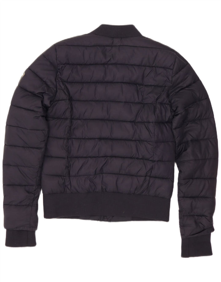 Giacca imbottita da donna SUPERDRY UK 10 piccola in poliestere blu navy